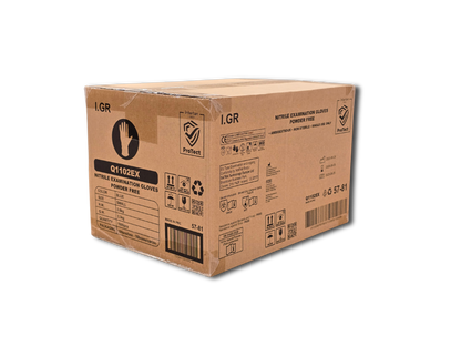 Doos á 10 stuks - Handschoenen Nitril Blauw Poedervrij