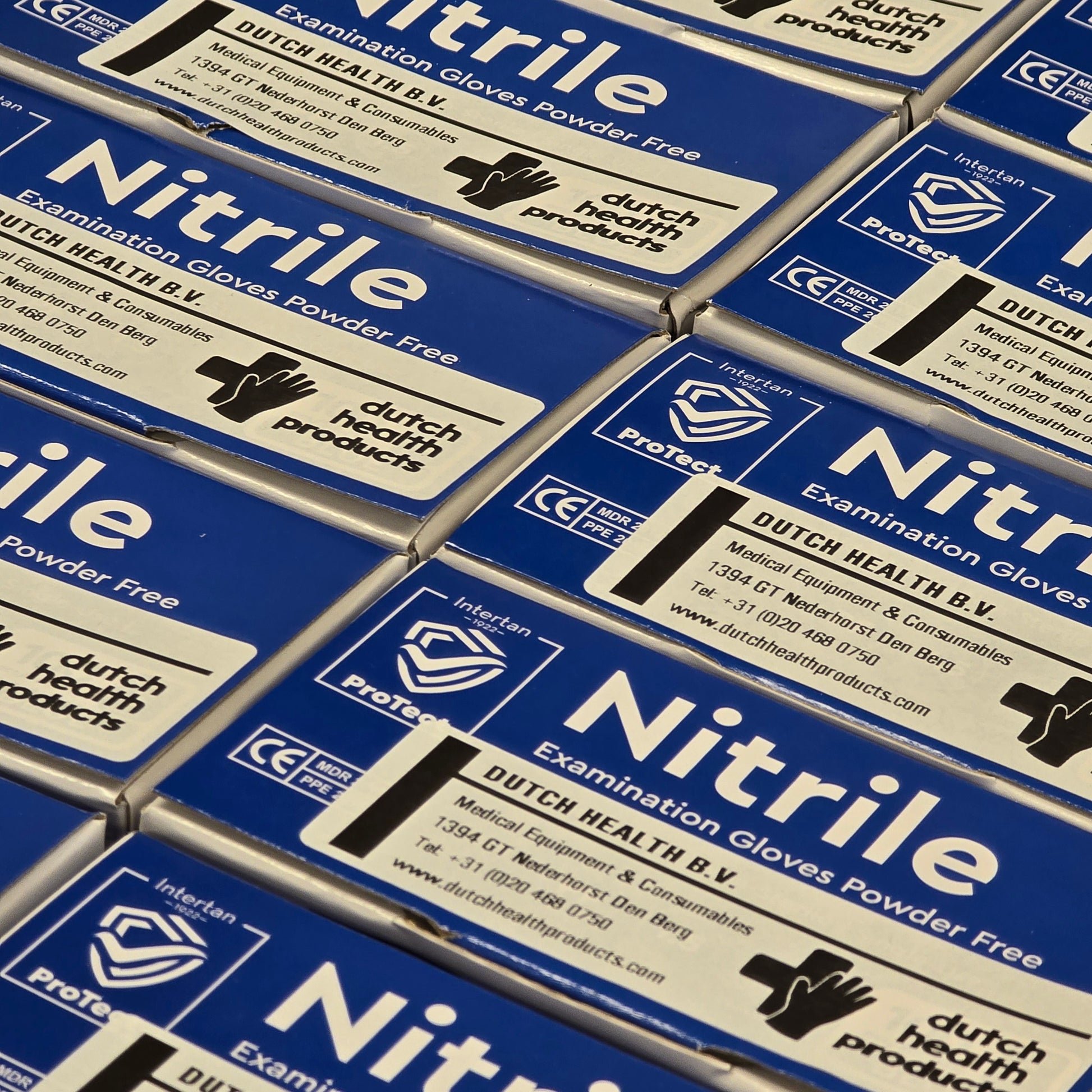 Doos á 10 stuks - Handschoenen Nitril Zwart Poedervrij