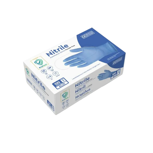 Handschoenen Nitril Blauw Poedervrij